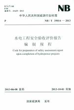 水電工程安全驗收評價報告編制規程 NB