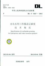 水電水利工程覆蓋層灌漿技術規(guī)范DL/T52
